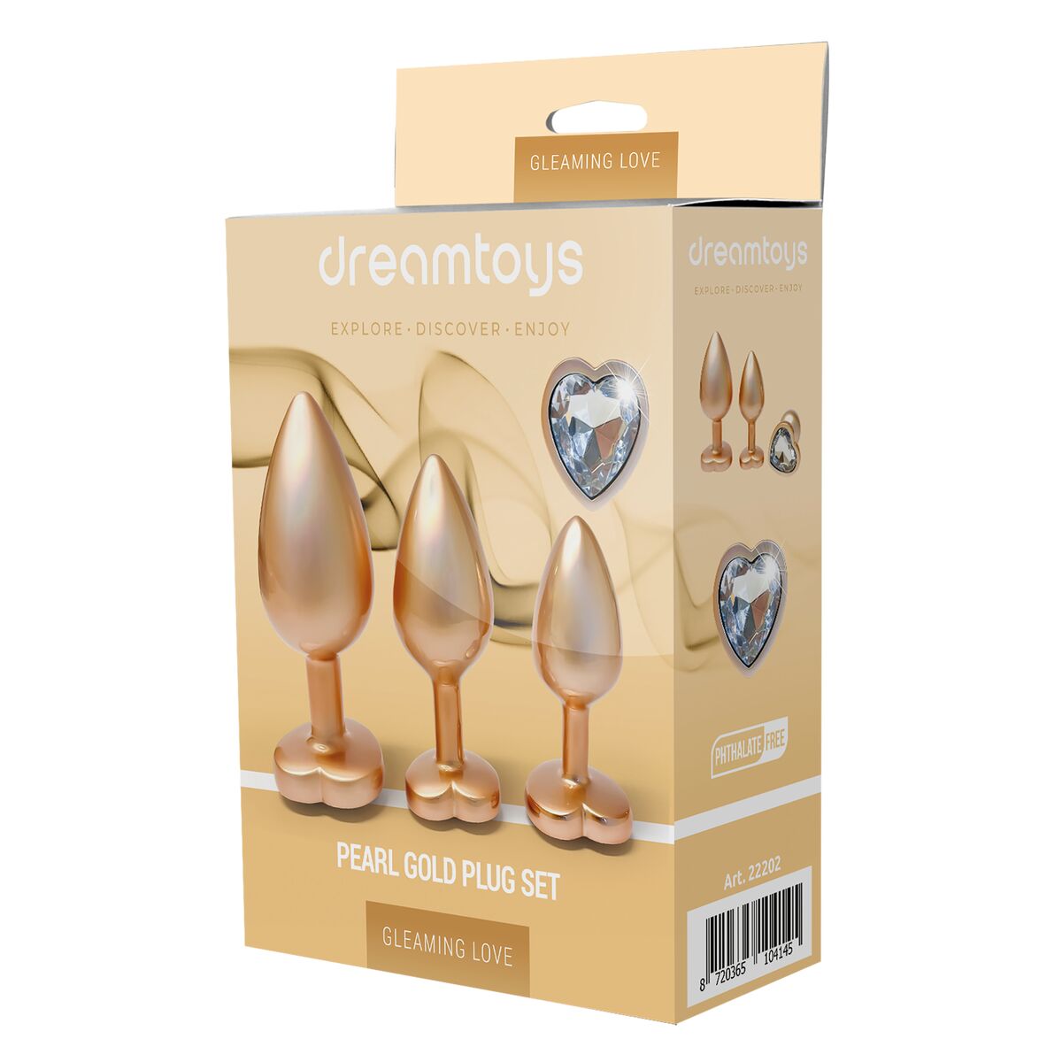 Plug Anal Dream Toys Gleaming Love Doré